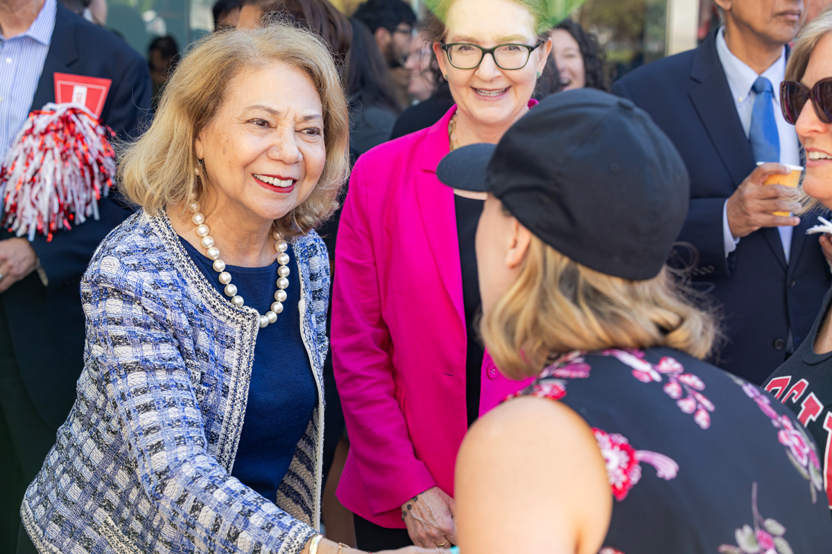 Chancellor García attended a meet-and-greet with Chancellor’s Office employees in October 2023 shortly after beginning her tenur