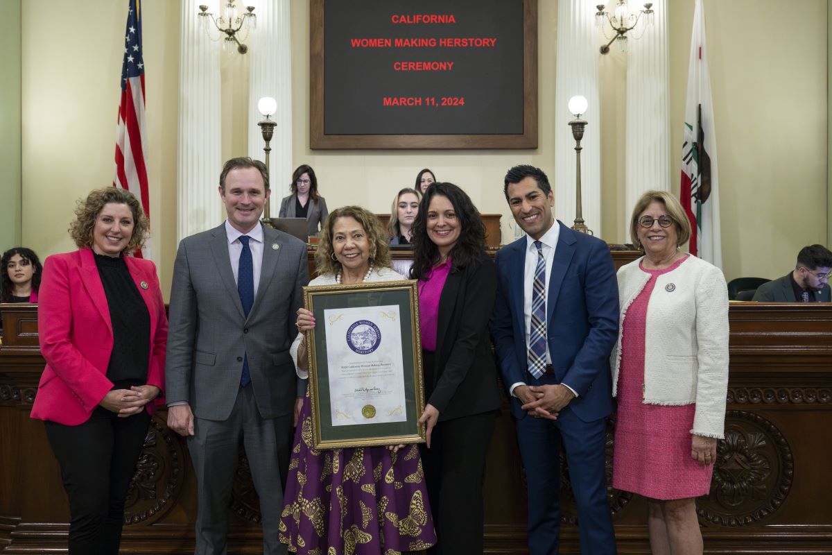 The California Legislative Women’s Caucus honored Chancellor García as a HERstory Maker during Women’s History Month commemorations on the floors of the Assembly and Senate March 12.