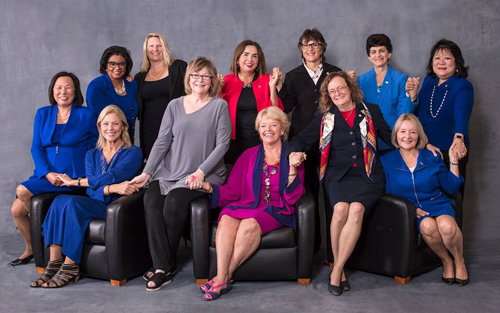 The 12 women presidents of the CSU in 2018.