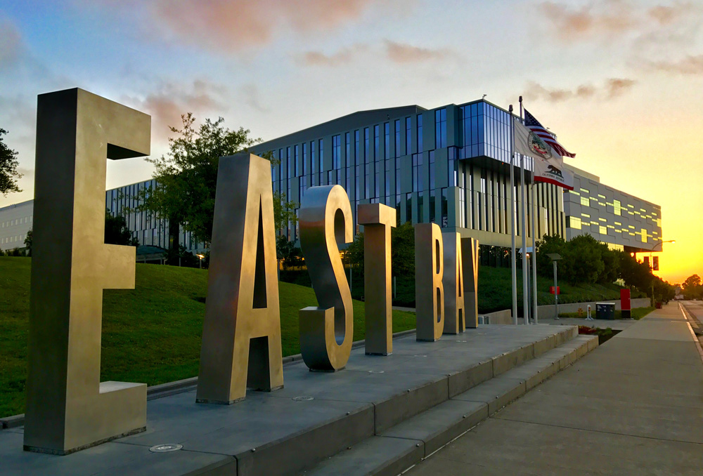 2005The university changes its name to California State University, East Bay in 2005 to reflect its new regional positioning. The university’s three campuses—named the Hayward campus, the Concord campus and the Oakland Center—reinforce the regional influence of the university.