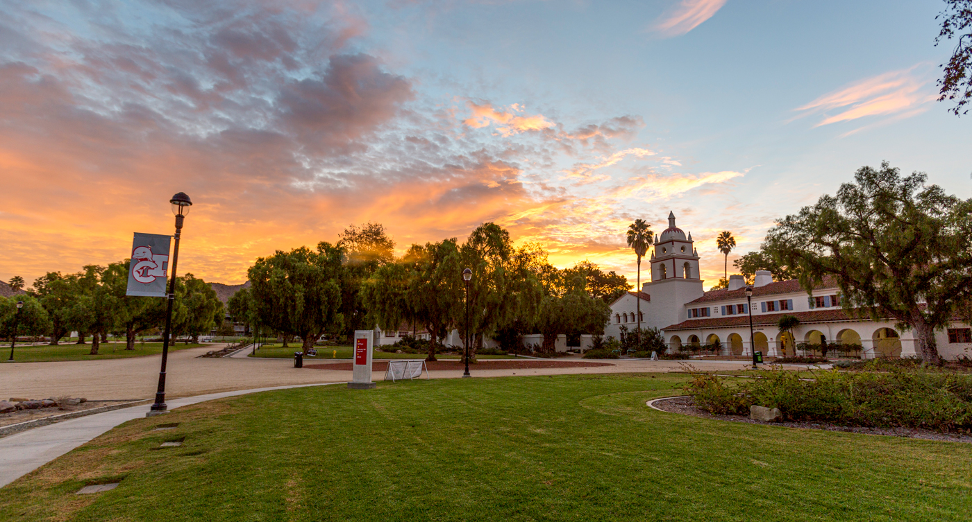 Sunrise at CSU Channel Islands Bell Tower 