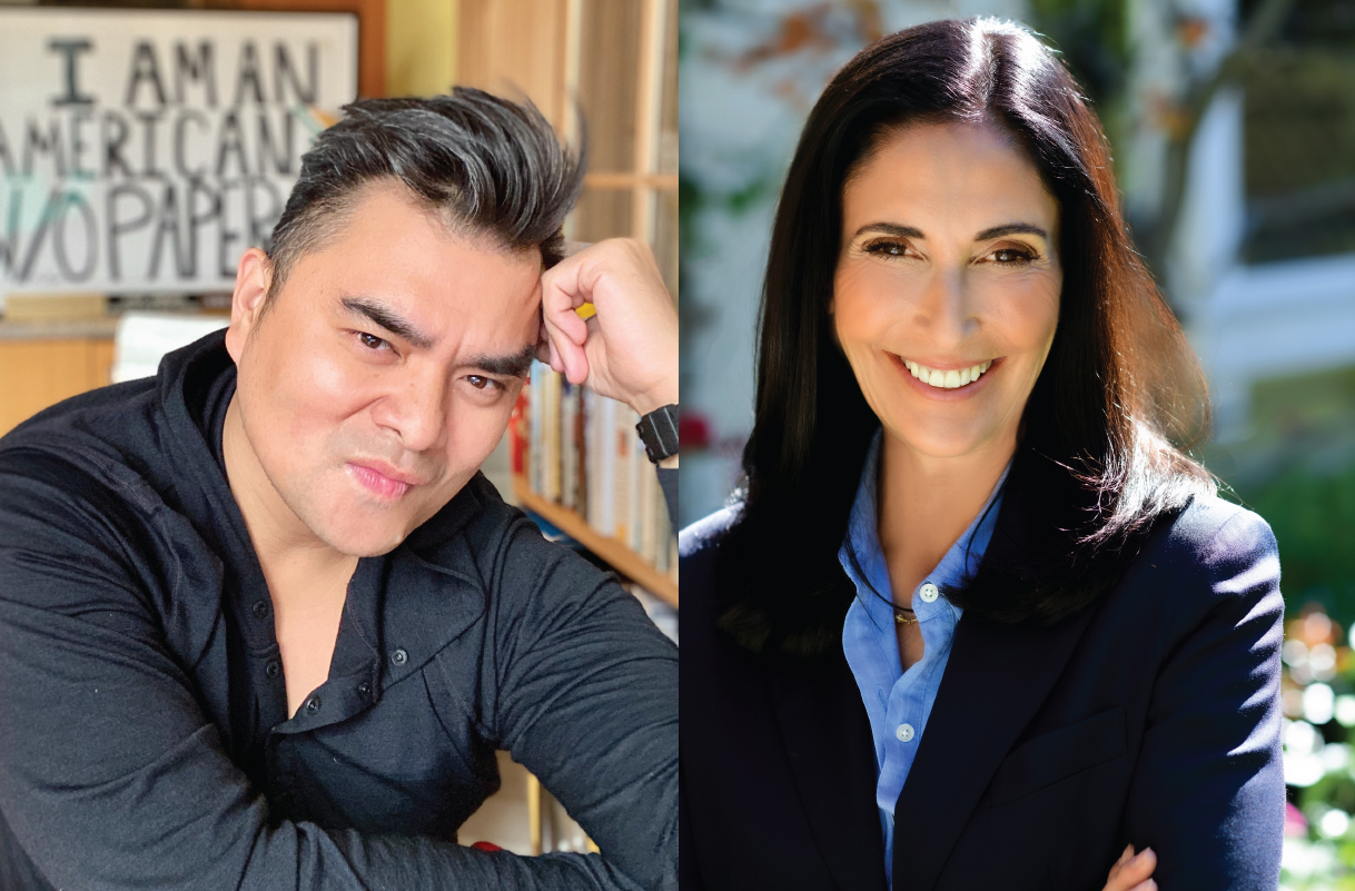 Profile images of Jose Antonio Vargas and Leslie Gilbert-Lurie side by side