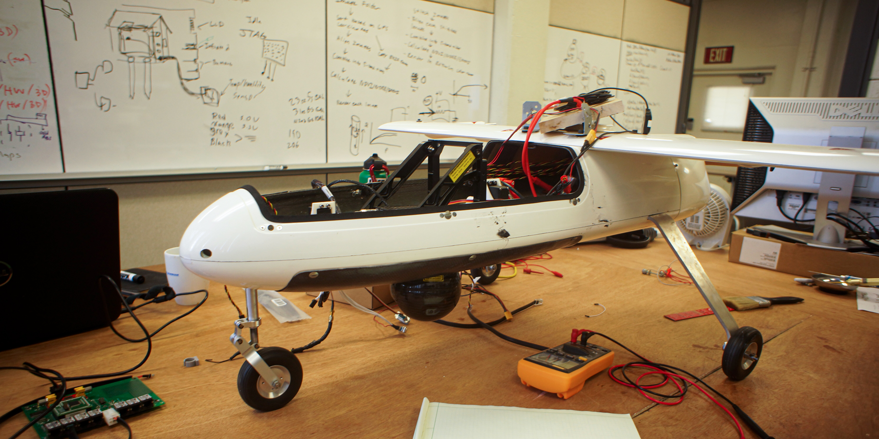 A drone in Dr. Gregory Kriehn’s lab.