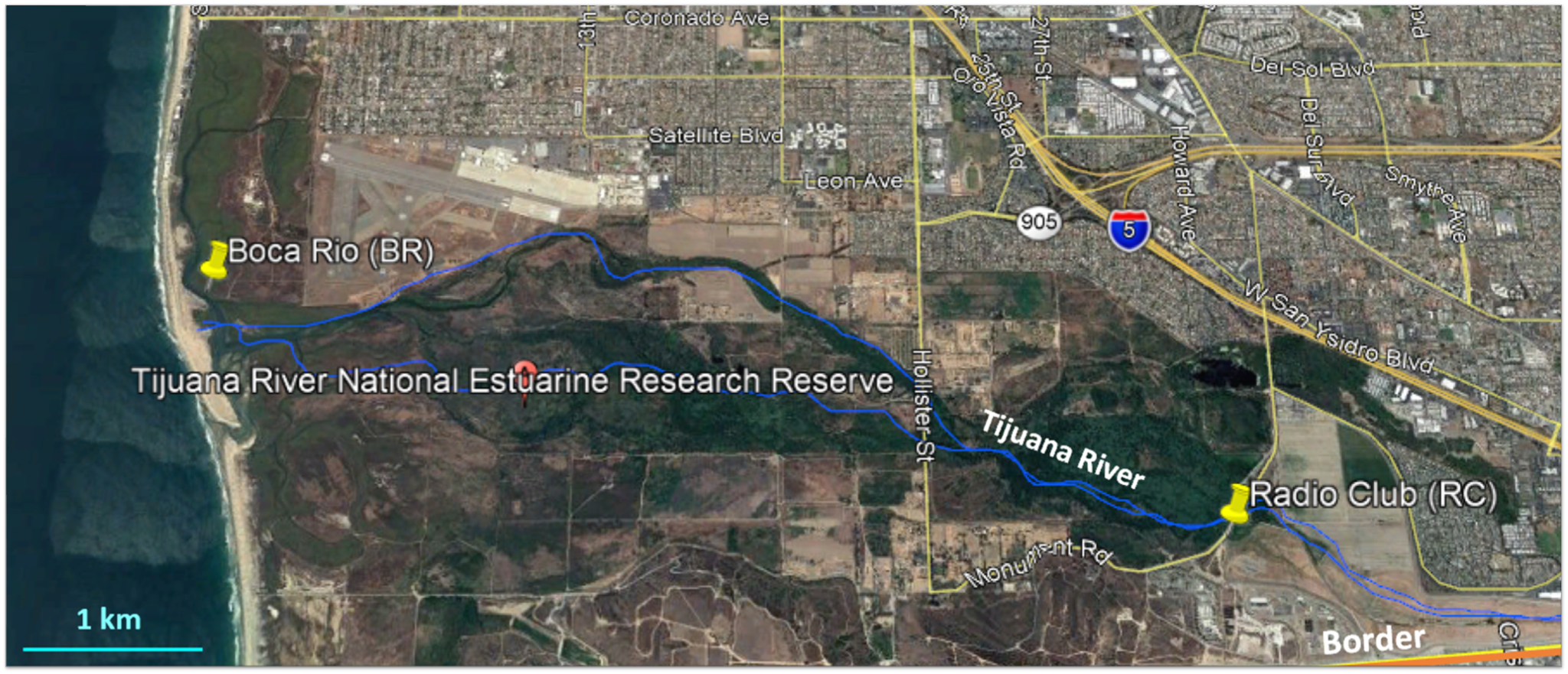 Tijuana River Map