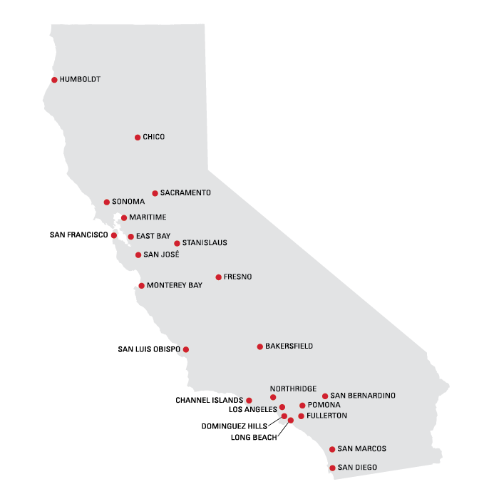 California CSU Campus Map