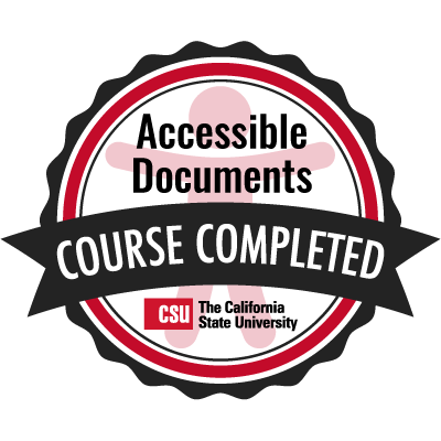 Accessible documents badge