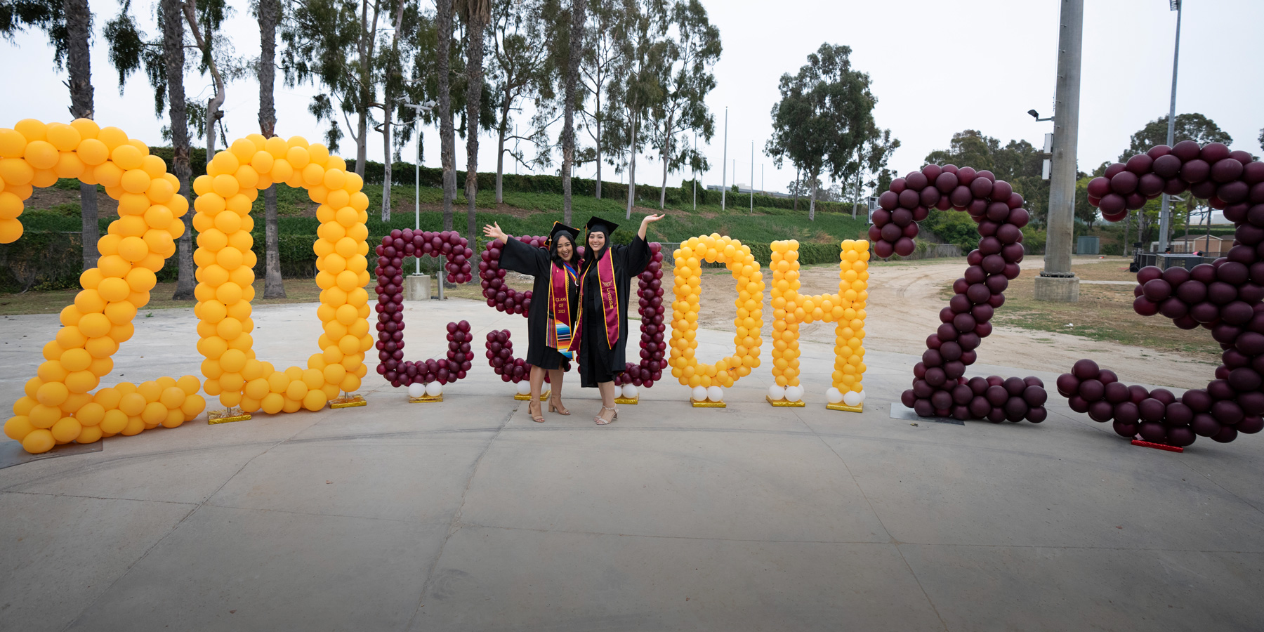 Graduates at CSUDH commencement 2023.