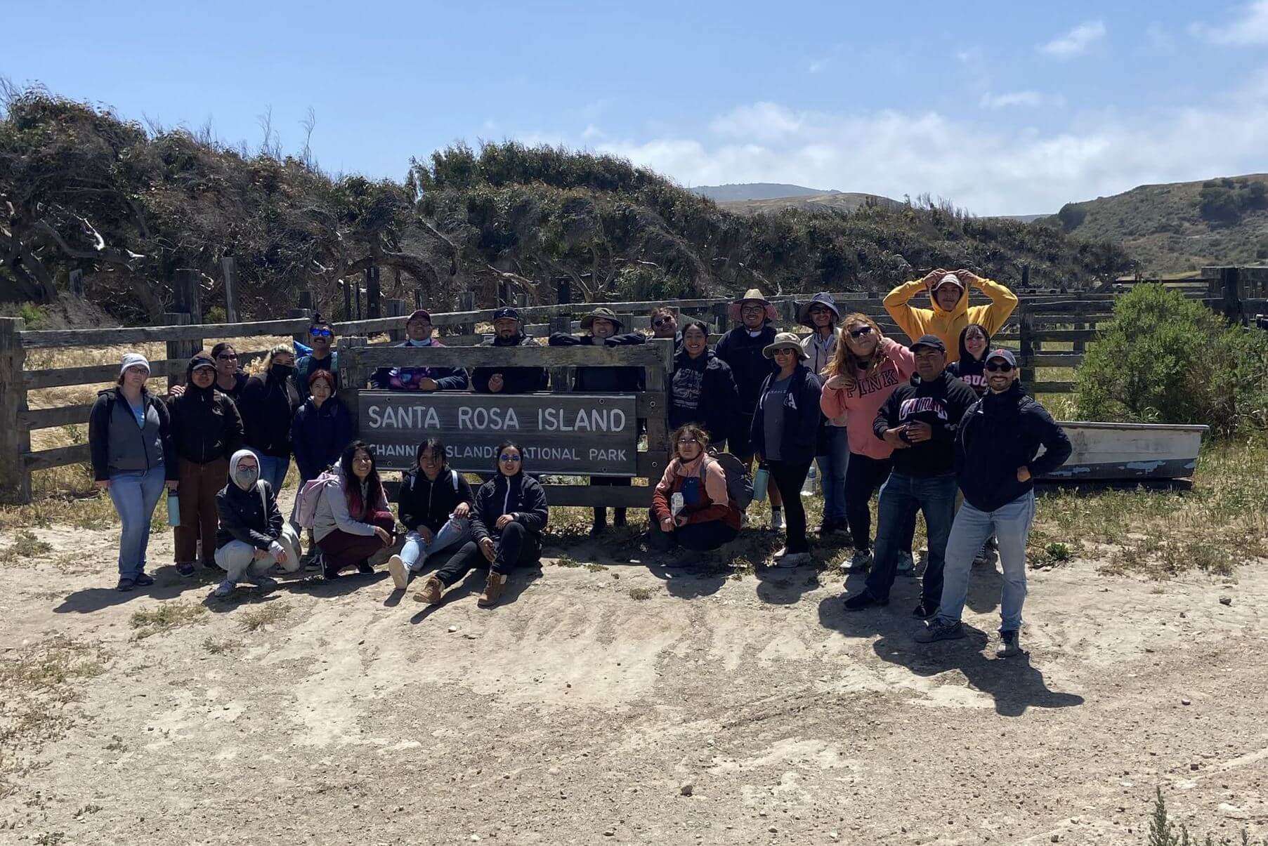 CSUCI CIMAS students on Santa Rosa Island