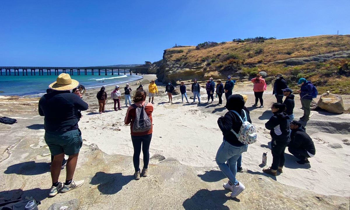 CIMAS students on a trip to the Santa Rosa Island Research Station