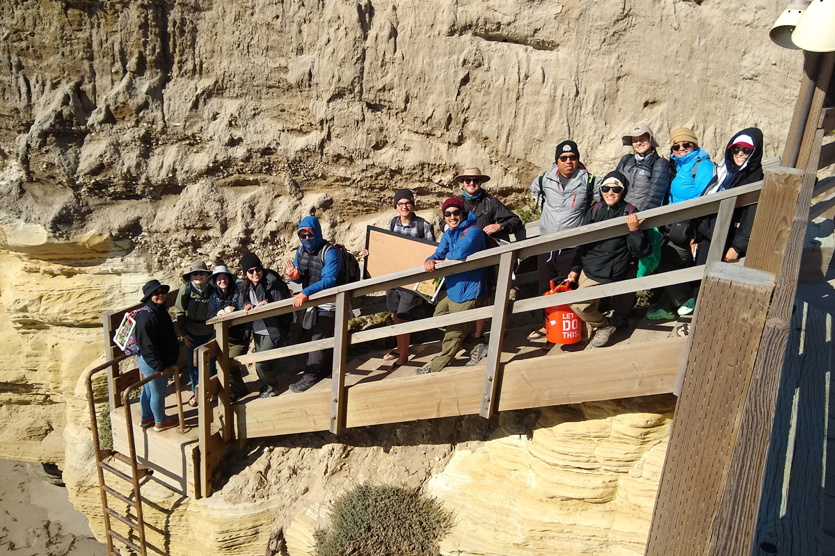 CSUCI students on Santa Rosa Island.