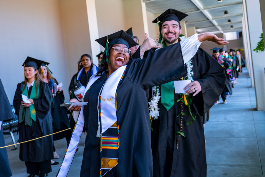 graduating students celebrating